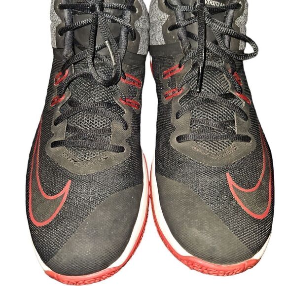 Nike Air Versitile II BRED Trainers Hi Top Basketball Shoes UK 11 US 12 EUR46 - Picture 3 of 4
